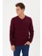 Kadife Selanik Basic V Yaka Sweatshirt- KS-1401 3