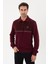 Kadife Selanik Parça Desenli Polo Yaka Sweatshirt- KS-1670 1