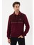 Kadife Selanik Parça Desenli Polo Yaka Sweatshirt- KS-1670 2