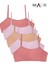 Ip Askılı Yumuşak Süngerli Kız Çocuk Pamuk Büstiyer 5'li Paket 2 Pembe-2 Toz Pembe-1 Somon 1