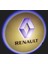 Renault Araçlar Için Pilli Yapıştırmalı Kapı Altı LED Logo 1