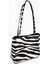 Allbucks Zara, Hayvan Desen Zebra Leopar Hakiki Gerçek Deri Kol Çantası ABZRA0186 2