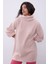 Pembe Balıkçı Yaka Oversize Triko Tunik SWK4299PE 1