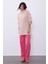 Pembe Balıkçı Yaka Oversize Triko Tunik SWK4299PE 2