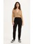 Kadın High Waist Mom Jean Flash Black Kot Pantolon - A7745-0007 4