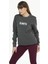Kadın Pamuklu Içi Polarlı Bisiklet Yaka Sweatshirt 2