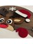 Yılbaşı - Yeni Yıl Kapı Süsü, Christmas - Noel Ev Duvar Dekorasyon Süsü, Ahşap Mdf Keçe 30 cm 4