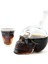1 Litre Kuru Kafa Cam Şişe Viski Likör Şarap Hediyelik Karaf Kafatası Tasarım Hediye Karafı Şişesi 3
