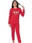 Baskılı Pamuk Kız Çocuk Yeni Yıl Pijama Takımı (Noel Baba) 1