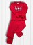 Baskılı Pamuk Kız Çocuk Yeni Yıl Pijama Takımı (Noel Baba) 4