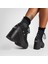 Chuck 70 De Luxe Heel Platform Studded Kadın Siyah Sneaker 3