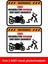 Izinsiz Motosikletime Dokunma Sticker Etiket 00378 1