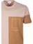 Erkek Tişört Bisiklet Yaka Bej Slim Fit %100 Pamuk T-Shirt Ncs Jeans 1301 3
