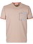 Erkek Tişört Bisiklet Yaka Bej Slim Fit %100 Pamuk T-Shirt Ncs Jeans 1304 1