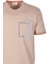 Erkek Tişört Bisiklet Yaka Bej Slim Fit %100 Pamuk T-Shirt Ncs Jeans 1304 2