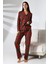 shop Ekose Büyük Beden Kırmızı Pijama Takımı 4