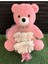 Sevgiliye Romantik Hediye 55 Cm Pembe Ayıcık ve Pembe Beyaz Ayıcık Buketi 1