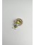 Altın Rengi Şapkalı Çiçek Detaylı Kurbağa Broş (4cm) 3