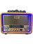 NS-6682 USB / Tf Kart / Fm Retro Taşınabilir Bluetooth Hoparlör 1