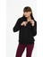 Kadın Pamuklu Kapüşonlu Fermuarlı Sweatshirt 3