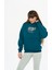 Kadın Pamuklu Içi Polarlı Kapüşonlu Sweatshirt 1