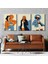 Matisse - Boho - Art Deco - Soyut - Doğa ( 3 Lü Çerçevesiz ) Poster - Afiş - Tablo KR2C00026/ 1