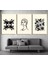 Matisse - Boho - Art Deco - Soyut - Doğa ( 3 Lü Çerçevesiz ) Poster - Afiş - Tablo KR2C00306/ 1