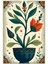 Matisse - Boho - Art Deco - Soyut - Doğa ( 3 Lü Çerçevesiz ) Poster - Afiş - Tablo KR2C00022/ 3