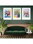 Matisse - Boho - Art Deco - Soyut - Doğa ( 3 Lü Çerçevesiz ) Poster - Afiş - Tablo KR2C00659/ 1