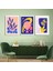 Matisse - Boho - Art Deco - Soyut - Doğa ( 3 Lü Çerçevesiz ) Poster - Afiş - Tablo KR2C00720/ 1