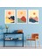 Matisse - Boho - Art Deco - Soyut - Doğa ( 3 Lü Çerçevesiz ) Poster - Afiş - Tablo KR2C00771/ 1