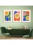 Matisse - Boho - Art Deco - Soyut - Doğa ( 3 Lü Çerçevesiz ) Poster - Afiş - Tablo KR2C00716/ 1