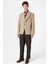 Bej Balıksırtı Desenli Oversize Erkek Blazer Ceket 3
