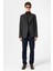 Antrasit Balıksırtı Desenli Oversize Erkek Blazer Ceket 2