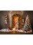 Rustik Tuğla ve Noel Dekorlu 200X150CM Arka Plan Stüdyo Fonu 1
