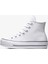 Chuck Taylor All Star Lift Hi Deri Unisex Beyaz Sneaker 3