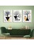 Matisse - Boho - Art Deco - Soyut - Doğa ( 3 Lü Çerçevesiz ) Poster - Afiş - Tablo KR2C00277/ 1