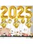 Gold 2025 Balonları 18'li Paket Yılbaşı Gecesi Parti Malzemeleri Için Mutlu Yıllar Balonları Süsü 3
