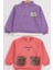 Kız Çocuk 2'li Paket Basic Sweatshirt 1