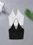 2 Li Paket U Yaka Siyah Beyaz Renk Desensiz Fitilli Kolsuz Askılı Likralı Fit Crop Top Bluz 1