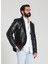 Erkek Siyah Blazer Deri Ceket 3