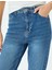 Yüksek Bel Bol Kalıp Düz Paça Düğmeli Cepli Pamuklu Kot Pantolon - Mom Jean 5