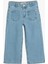 Kot Pantolon Geniş Paça Cepli Pamuklu - Wide Leg Jean 1