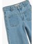 Kot Pantolon Geniş Paça Cepli Pamuklu - Wide Leg Jean 3