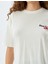 Arkası Kiraz Baskılı T-Shirt Bisiklet Yaka Kısa Kollu Rahat Kalıp Pamuklu 5
