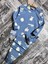 Palmiye Desenli Erkek Pijama Takımı Mavi - 4-5 2