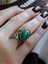 Doğal Taş Yeşil Akik Doğal Taşlı Ayarlanabilir Yüzük EUY24YAA 3