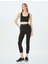 Slim Fit Slogan Baskılı Spor Tayt 1