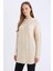 Regular Fit Bisiklet Yaka Saç Örgü Desenli Triko Kazak Tunik B4284AX24WN 1