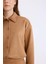 Regular Fit Süet Uzun Kollu Gömlek Tunik E5917AX24WN 5